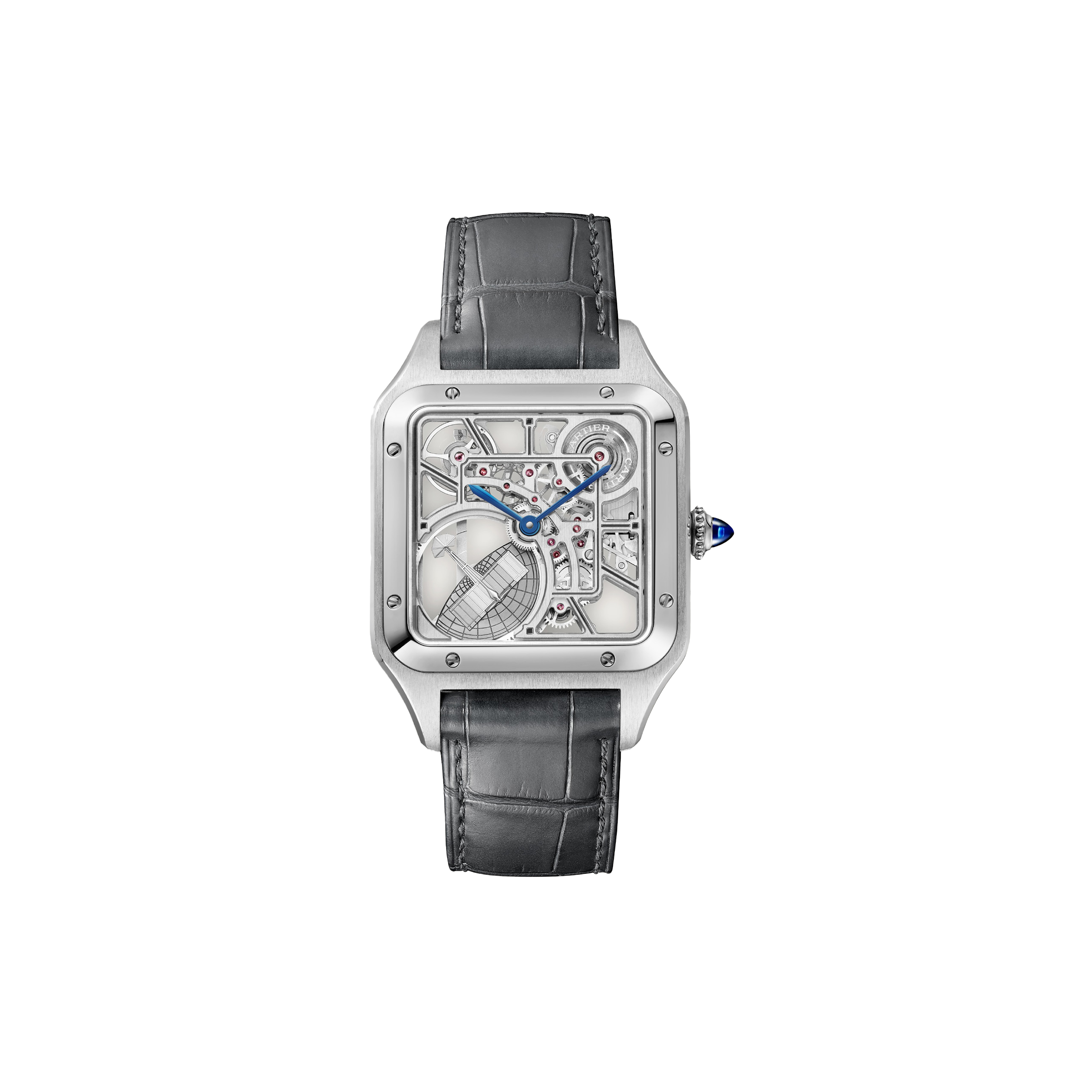 CARTIER SANTOS-DUMONT SKELETON WATCH WITH MICRO-ROTOR WHSA0032 CARTIER SANTOS-DUMONT SKELETON WATCH WITH MICRO-ROTOR WHSA0032